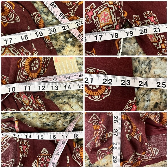 Taylor And Sage Paisley Romper Tie Front Boho Hippie Festival Medallion S - Picture 6 of 10